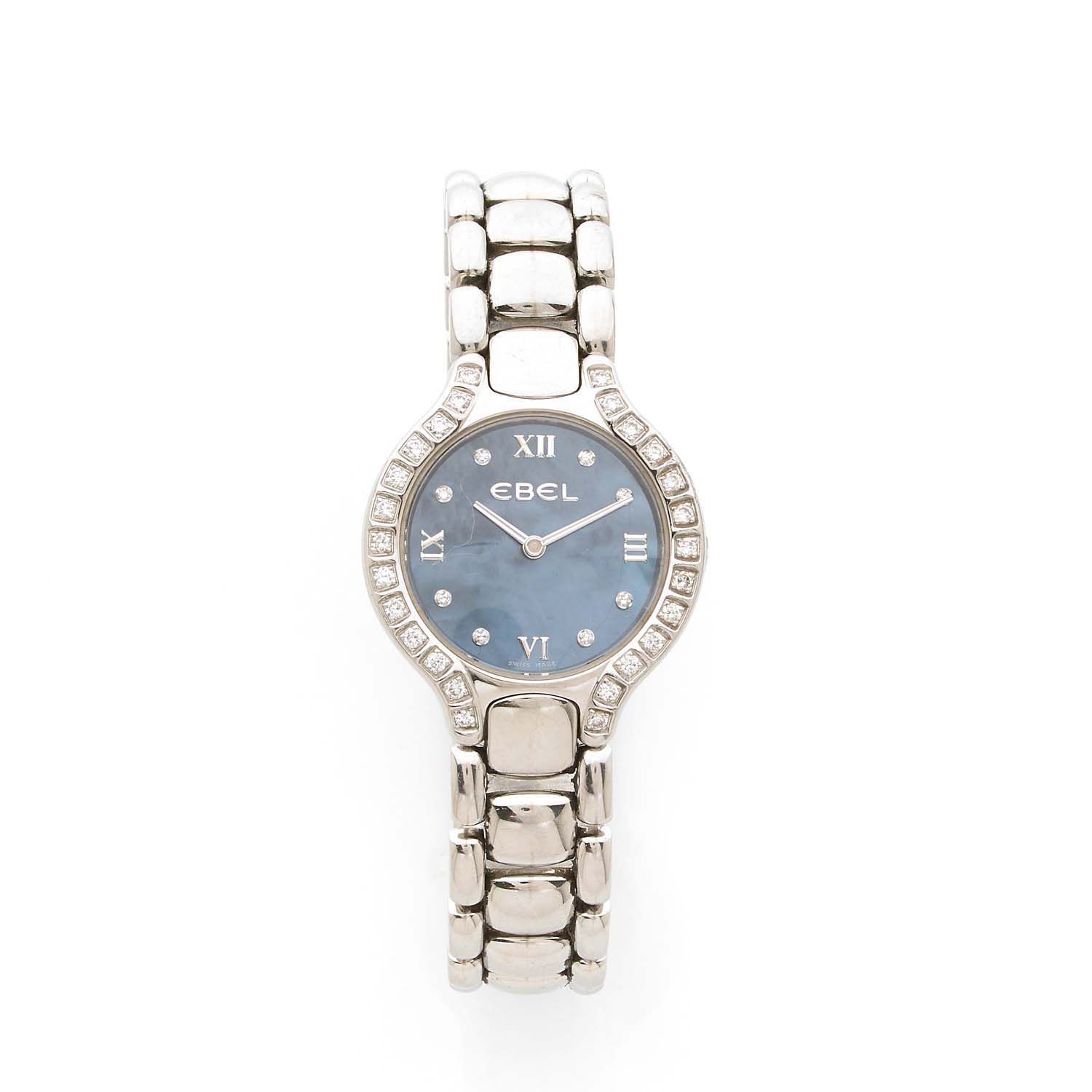Null EBEL
Beluga
No. 41507221
Montre bracelet de dame en acier et diamants
Boîti&hellip;