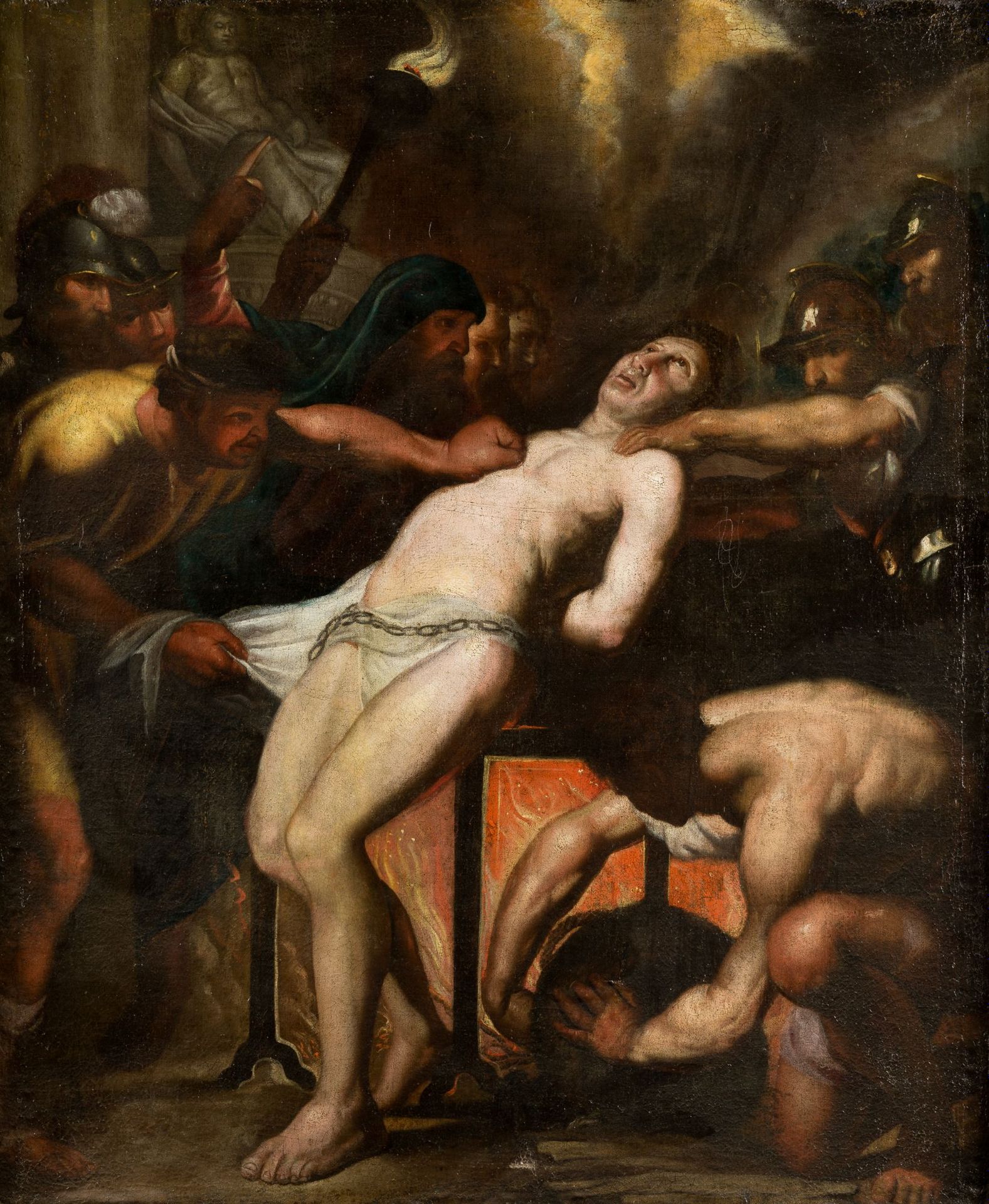 FLAMENCO SCHOOL (XVII / XVIII) "Martyrdom of St Lawrence" Œuvre basée sur la gra&hellip;