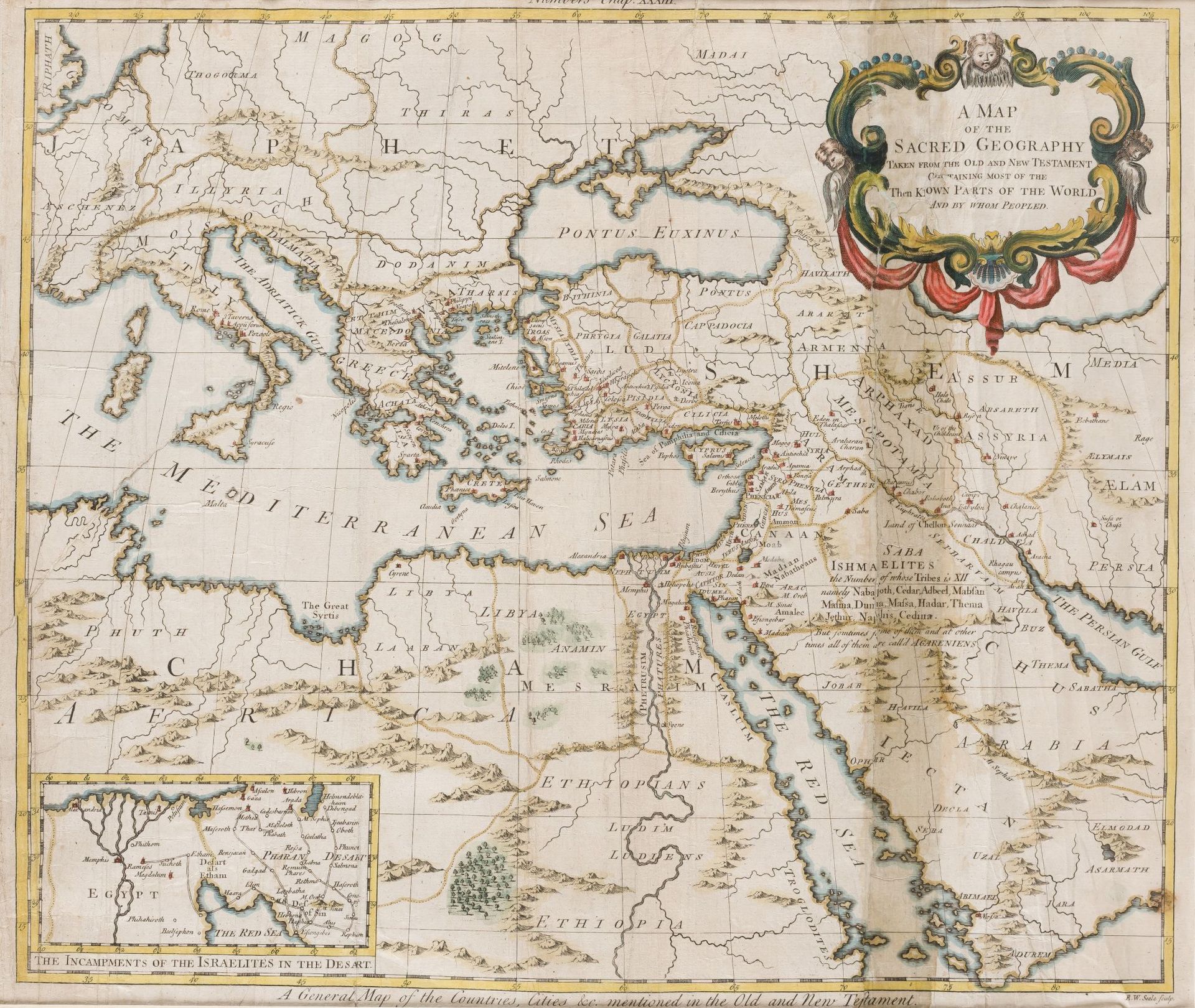 JOHN SENEX (1680-1740) y R.W. SEALE (1732-1775) "Map of the World described in t&hellip;