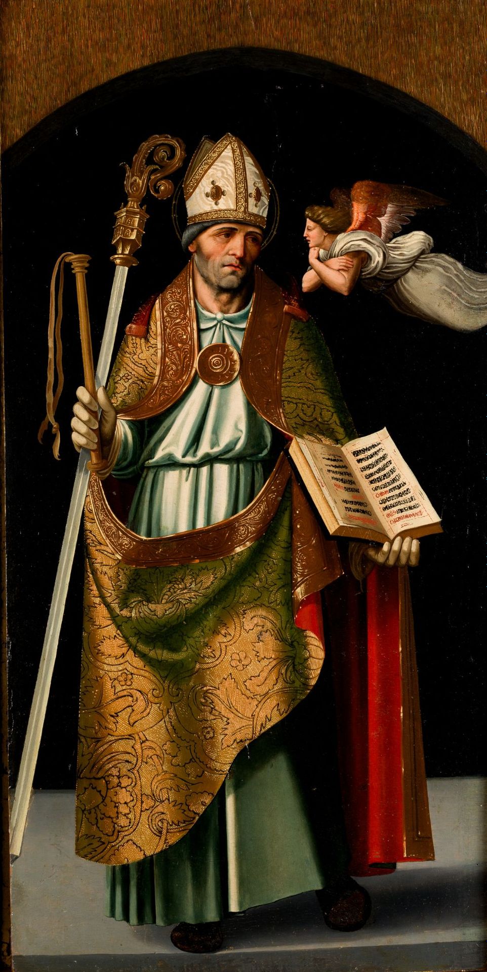 VICENTE MACIP EL VIEJO (1475 / 1545) "St. Ambrose", ca. 1520-1530 . Óleo sobre t&hellip;