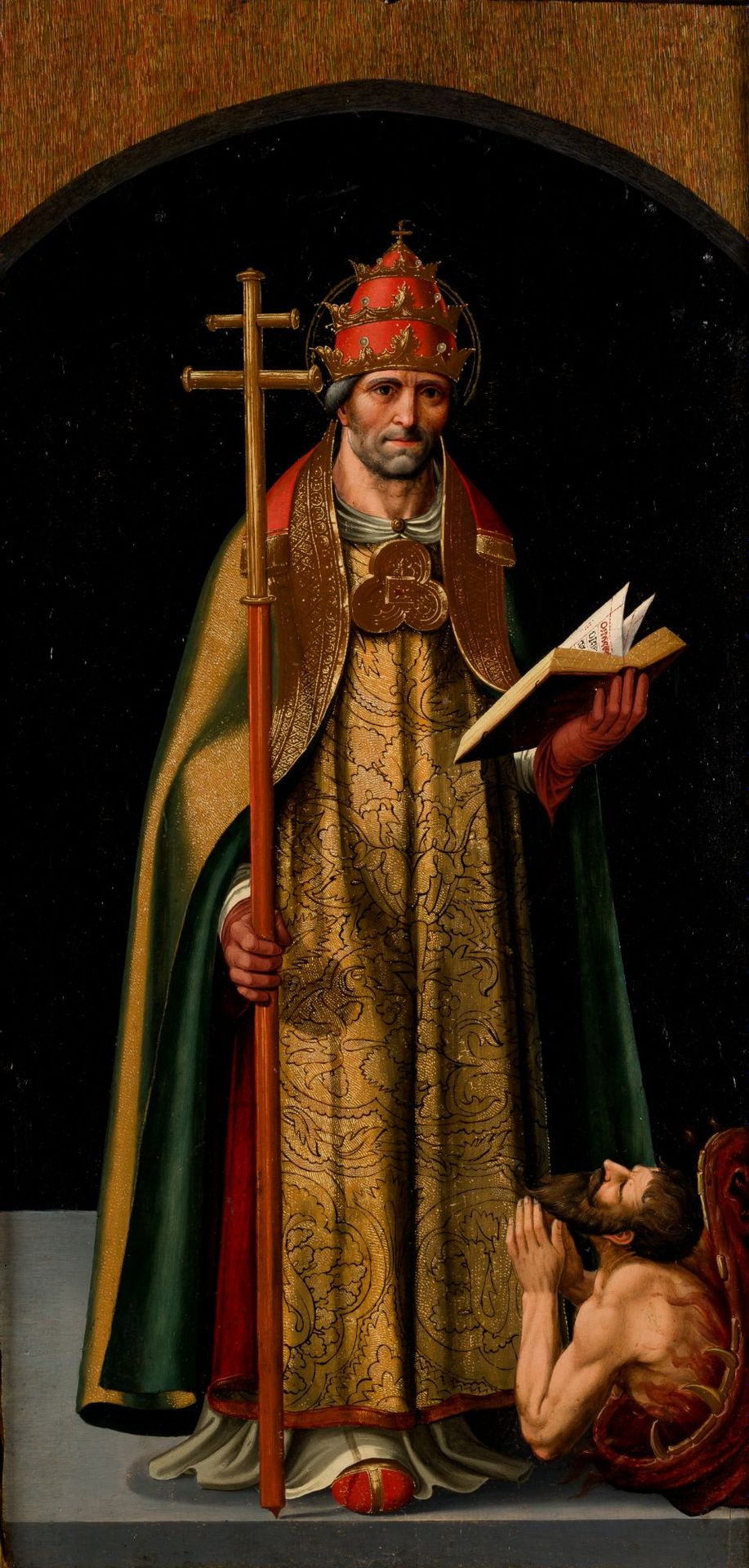 VICENTE MACIP EL VIEJO (1475 / 1545) "St. Gregory the Great", ca. 1520-1530 . Öl&hellip;