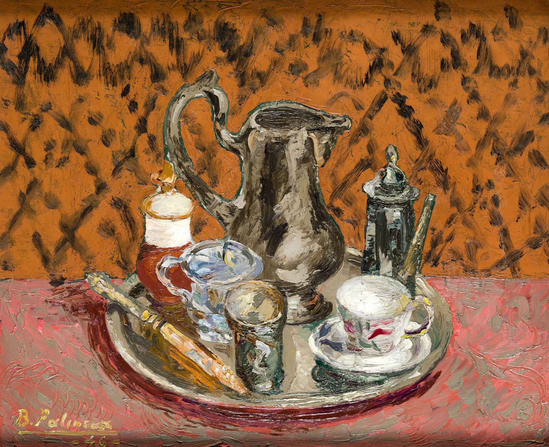 BENJAMÍN PALENCIA (1894 / 1980) "Still life", 1946 Signed and dated in the lower&hellip;