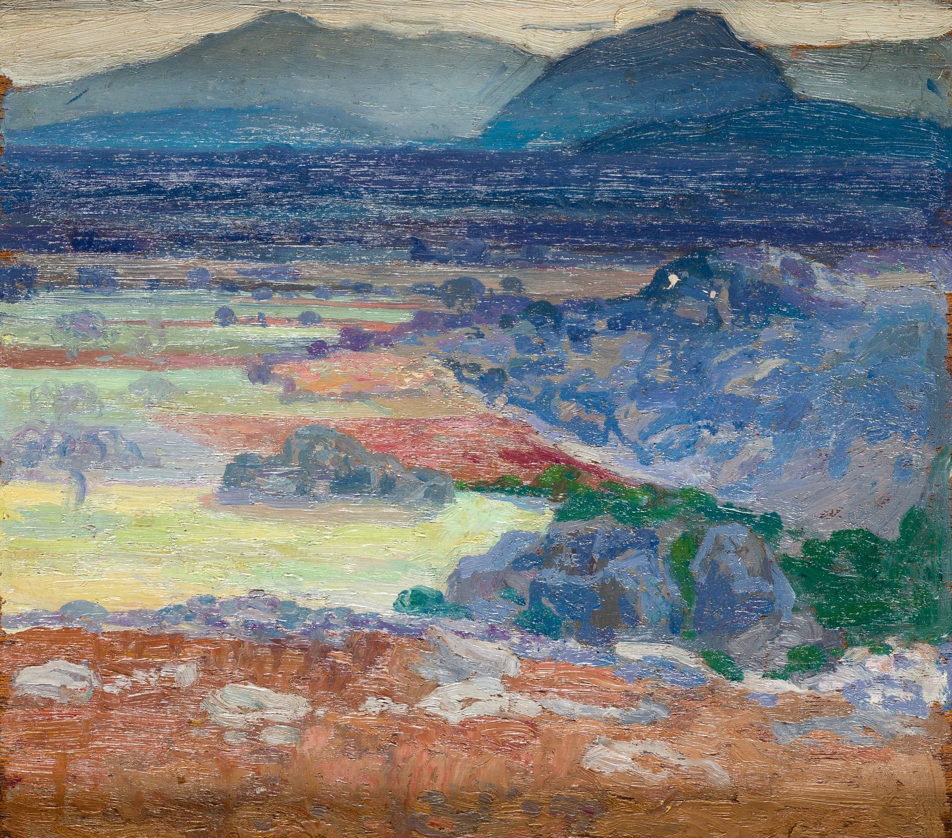 HERMENEGILDO ANGLADA CAMARASA (1871 / 1959) "Paisatge amb el Puig de Pollença" (&hellip;