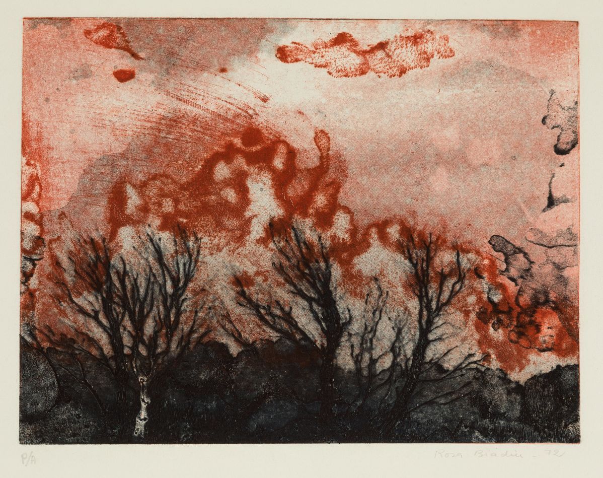 ROSA BIADIU (1944 / .) "No title", 1972 Unten mit Bleistift signiert, datiert un&hellip;