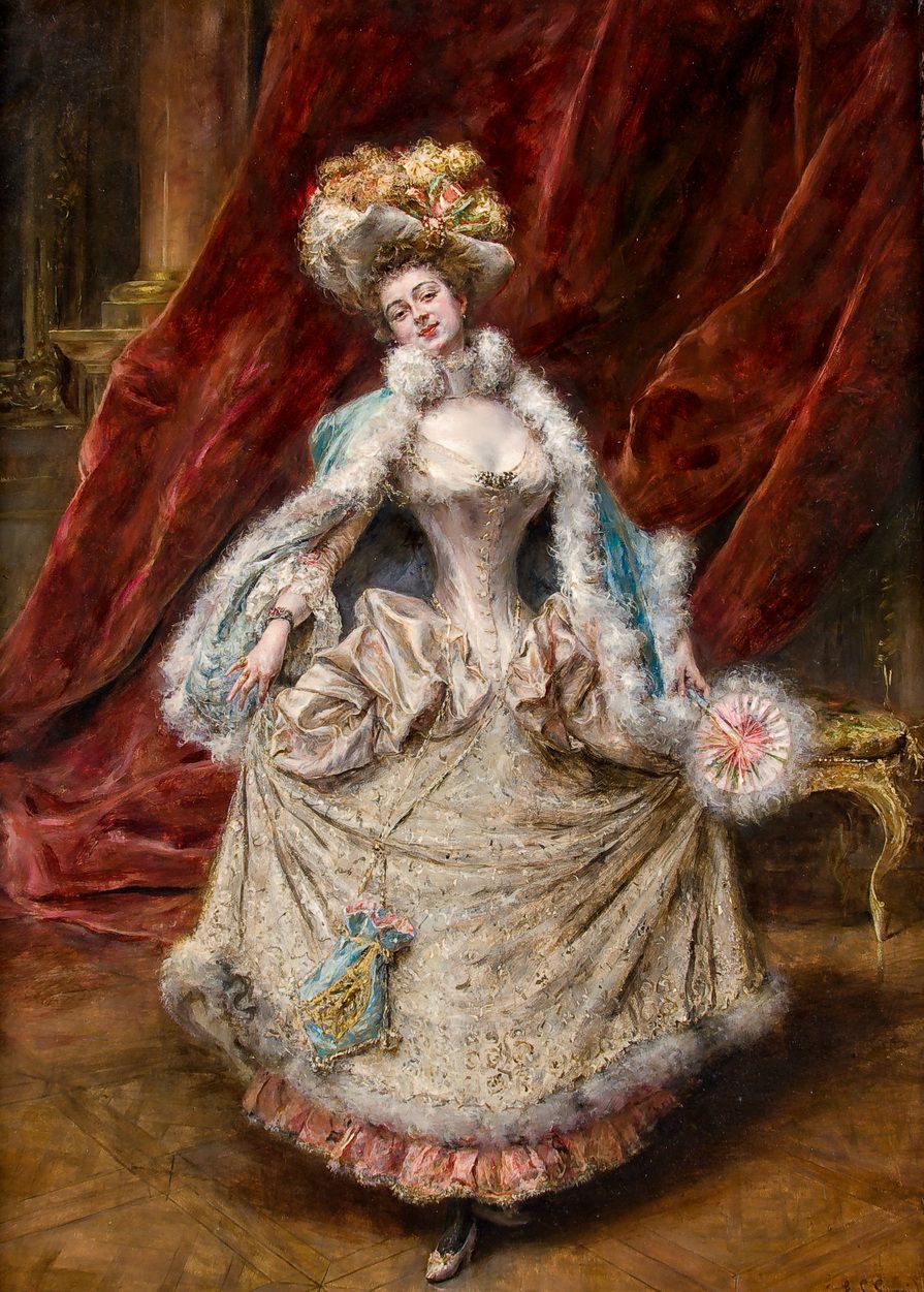 EDUARDO LEON GARRIDO (1856 / 1949) "Lady" 在右下角有签名。木板油画. 77 x 56 cm