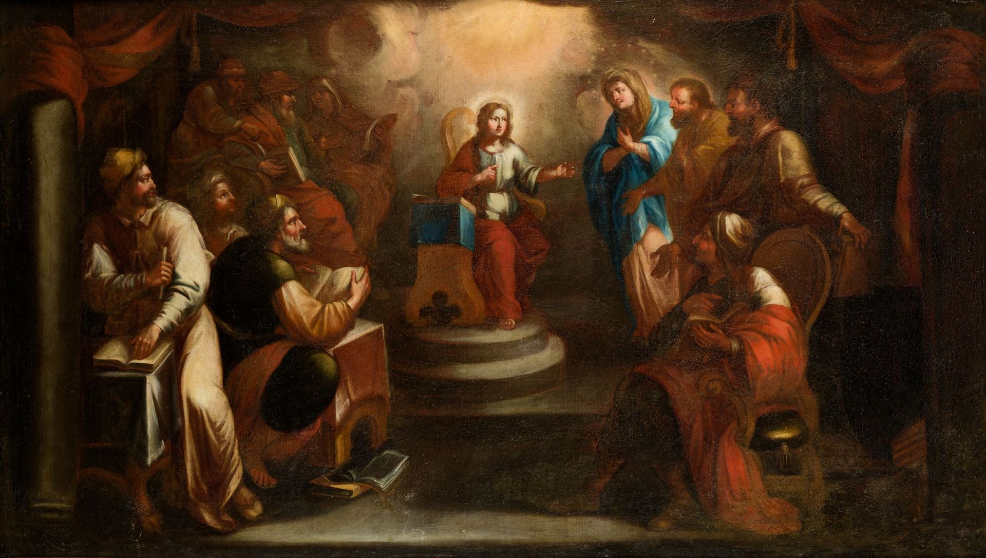 SPANISH SCHOOL (Late C. 17th - Early C. 18th) "The Child Jesus lost and found in&hellip;