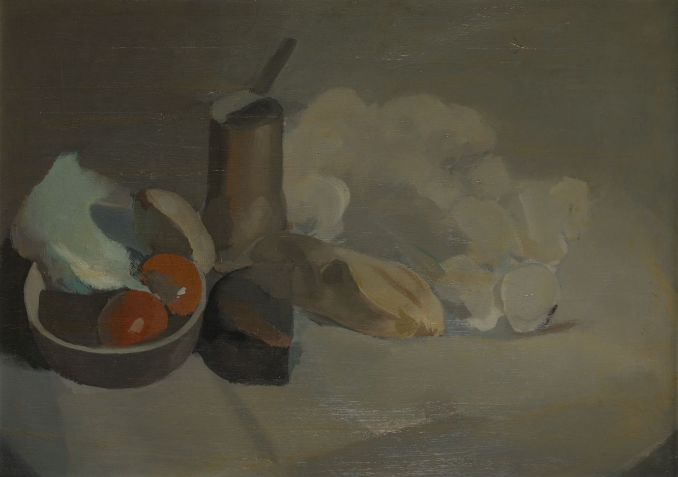 CONSTANTINO GRANDIO (1926 / 1977) "Still life", a.1960 Avec une inscription au d&hellip;