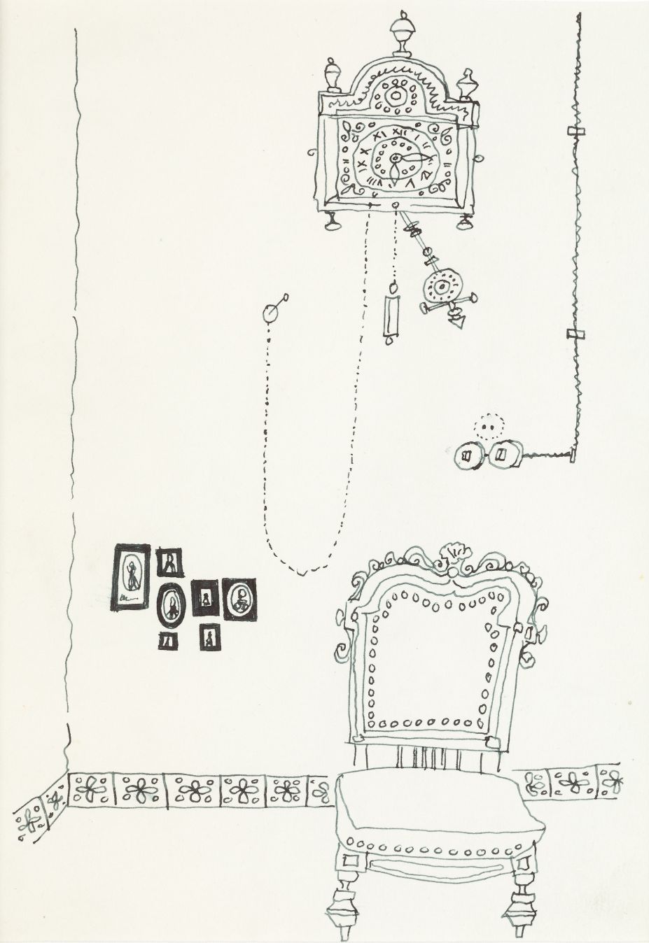 FERNANDO ZÓBEL DE AYALA (1924 / 1984) "Interiors" Regalo dell'artista alla famig&hellip;