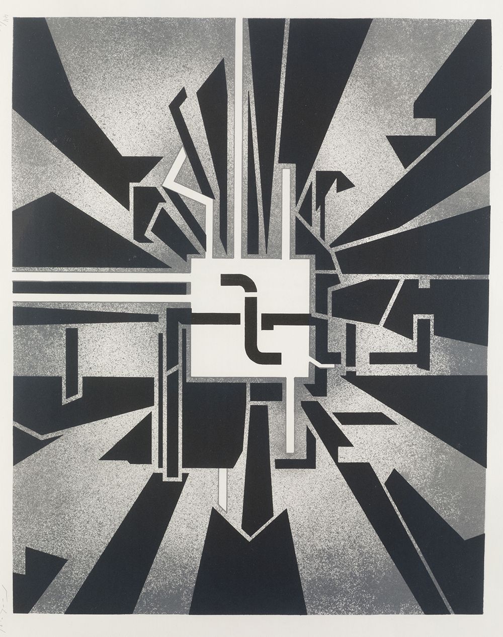 NACHO ANGULO (1952 / .) "Untitled" 1981 底部有铅笔签名的日期和理由44/50。纸张：56 x 65 cm. 丝网印刷