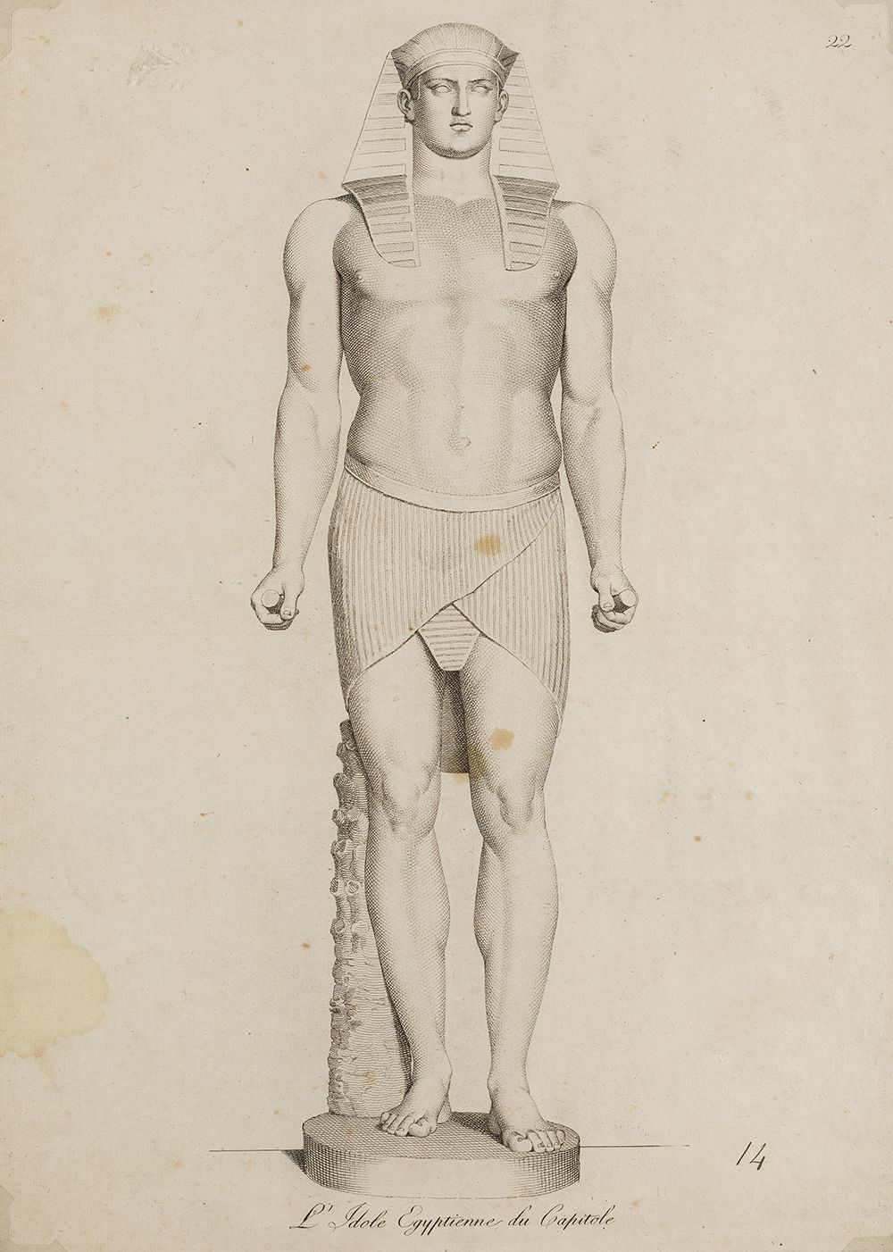 GIOVANNI VOLPATO Y RAFFAELLO MORGHEN (18th century) "L´ idole Egiptienne du Capi&hellip;