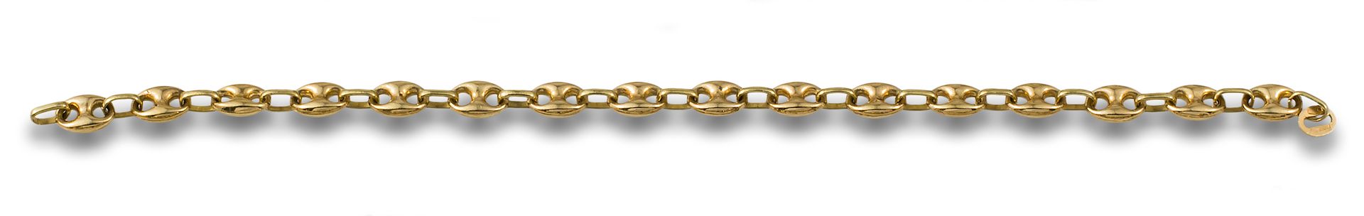 CALABROTE GOLD BRACELET 18K黄金手镯，带有Calabash设计（扣子丢失）。 重量：5.96克。