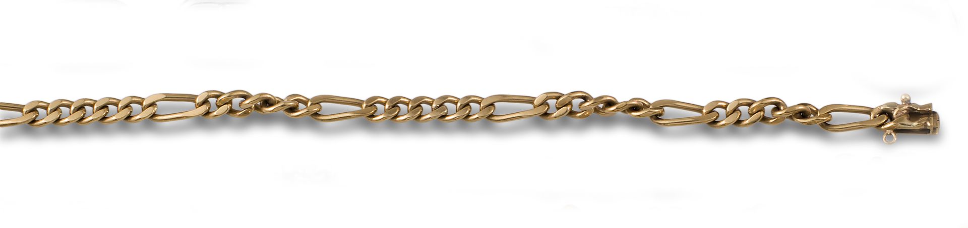 GOLD BRAIDED BRACELET 18kt yellow gold bearded bracelet. Weight: 15.96 gr. . .