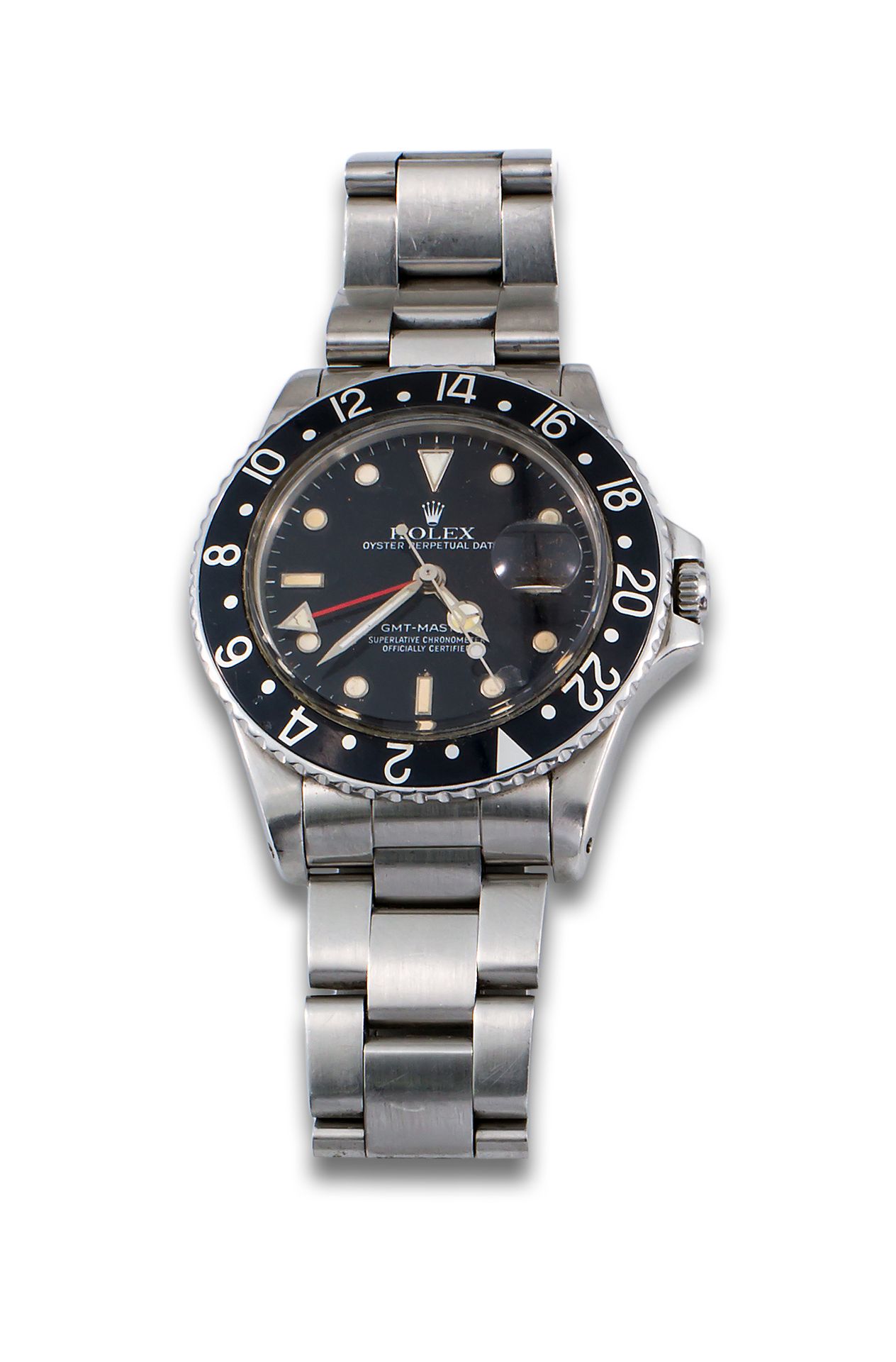 ROLEX GMT MASTER STEEL WATCH ROLEX GMT MASTER腕表，不锈钢表壳和表带。型号16750，编号9461628。自动机芯。&hellip;