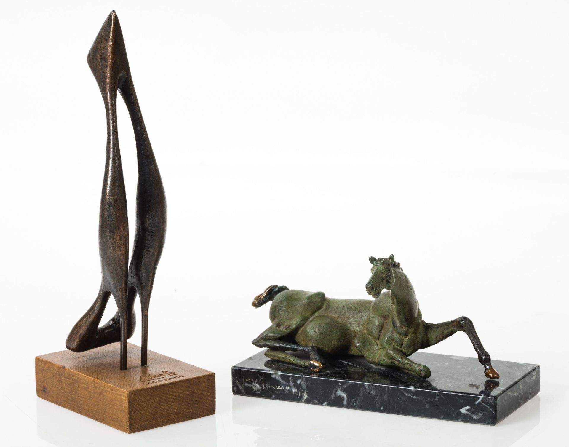 ALBERTO SÁNCHEZ Bronze

 On a wooden base. Signed and justified 1400/1600 on the&hellip;