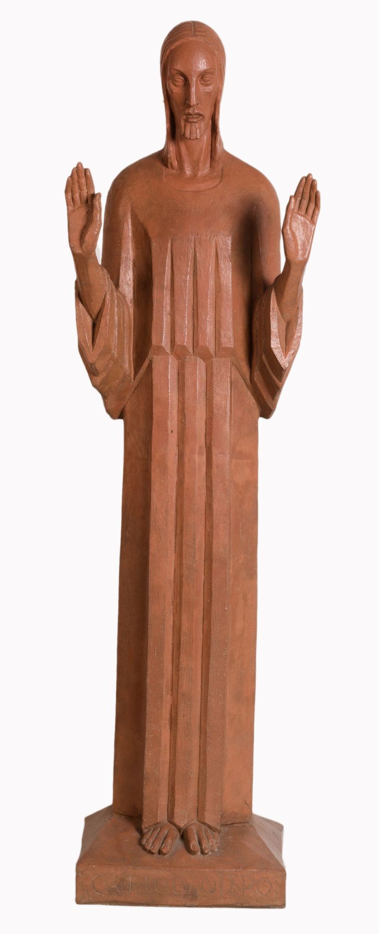 Victorio Macho (Palencia (1887) / Toledo (1966)) "Cristo del Otero" 抛光的赤土雕塑

在帕伦&hellip;