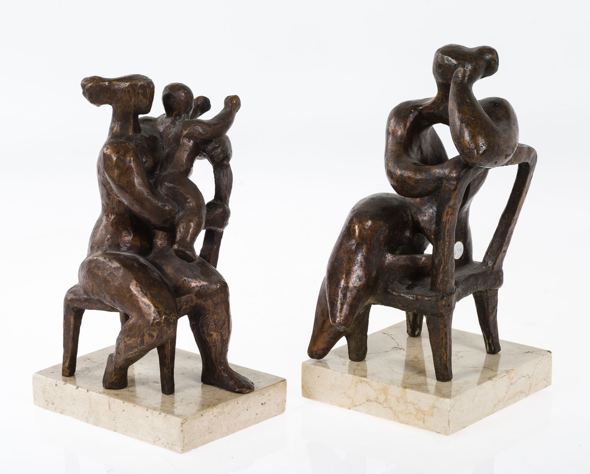 JOAQUÍN GARCÍA DONAIRE Bronze

 Signed on the back. On a white marble base.

 Me&hellip;