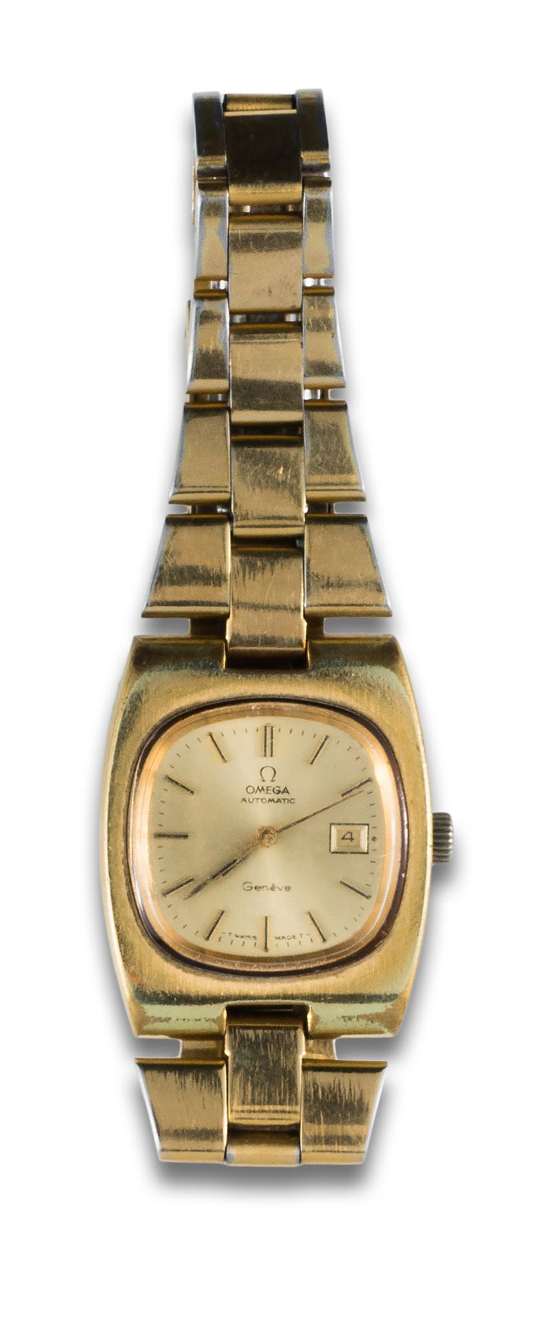 OMEGA wristwatch, steel case and gold plated. Mouvement automatique. Diamètre : &hellip;