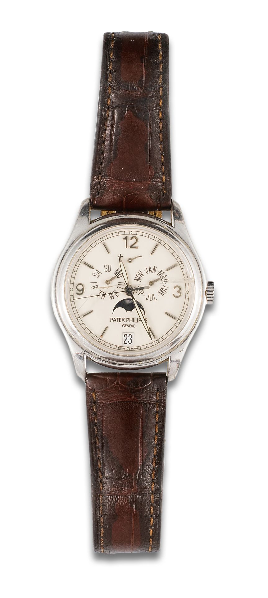 PATEK PHILIPPE wristwatch, ANNUAL CALENDAR. Stahlgehäuse, Nr. 316/299. Automatis&hellip;