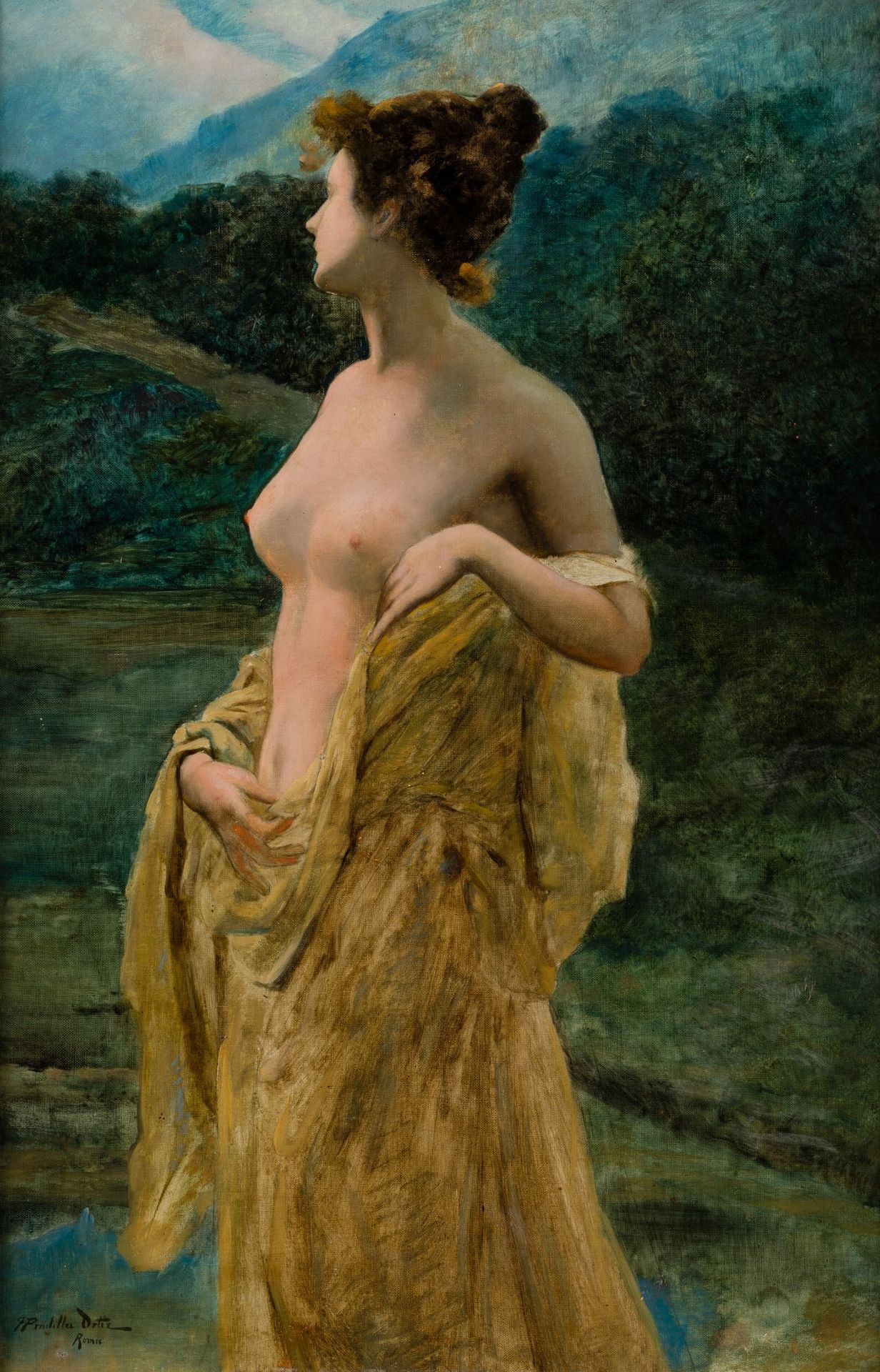FRANCISCO PRADILLA Y ORTIZ Villanueva de Gallego (1848) / Madrid (1921) "Nude Ve&hellip;