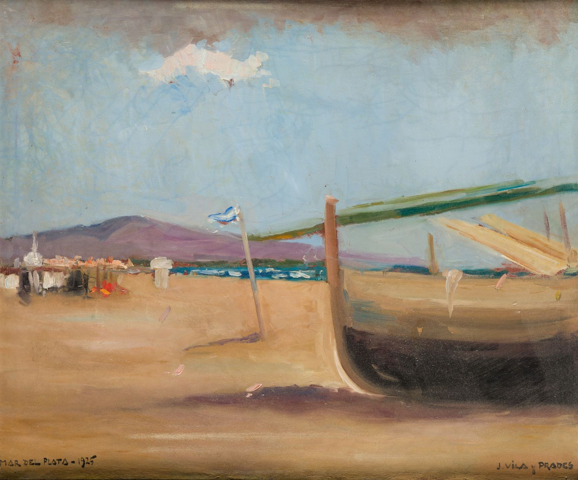 JULIO VILA Y PRADES Valencia (1873) / Barcelona (1930) "Mar del Plata", 1925 Hui&hellip;
