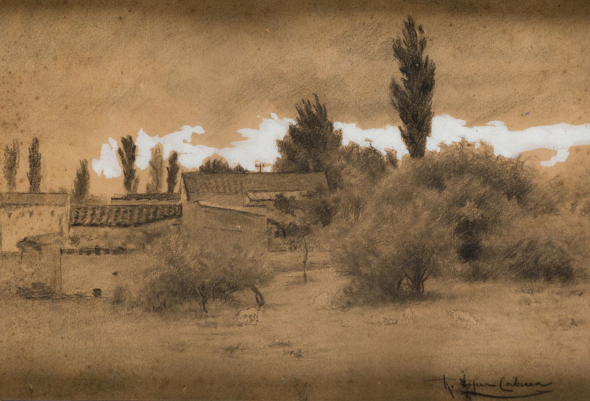 RICARDO LOPEZ CABRERA Cantillana, Seville (1864) / Seville (1950) "Countryside l&hellip;