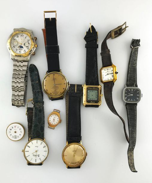 Null Lot of metal watches (accidents)