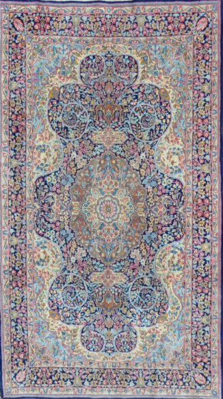Null Large Kirman Iran. Mid XX °. Technical characteristics: Wool velvet on cott&hellip;