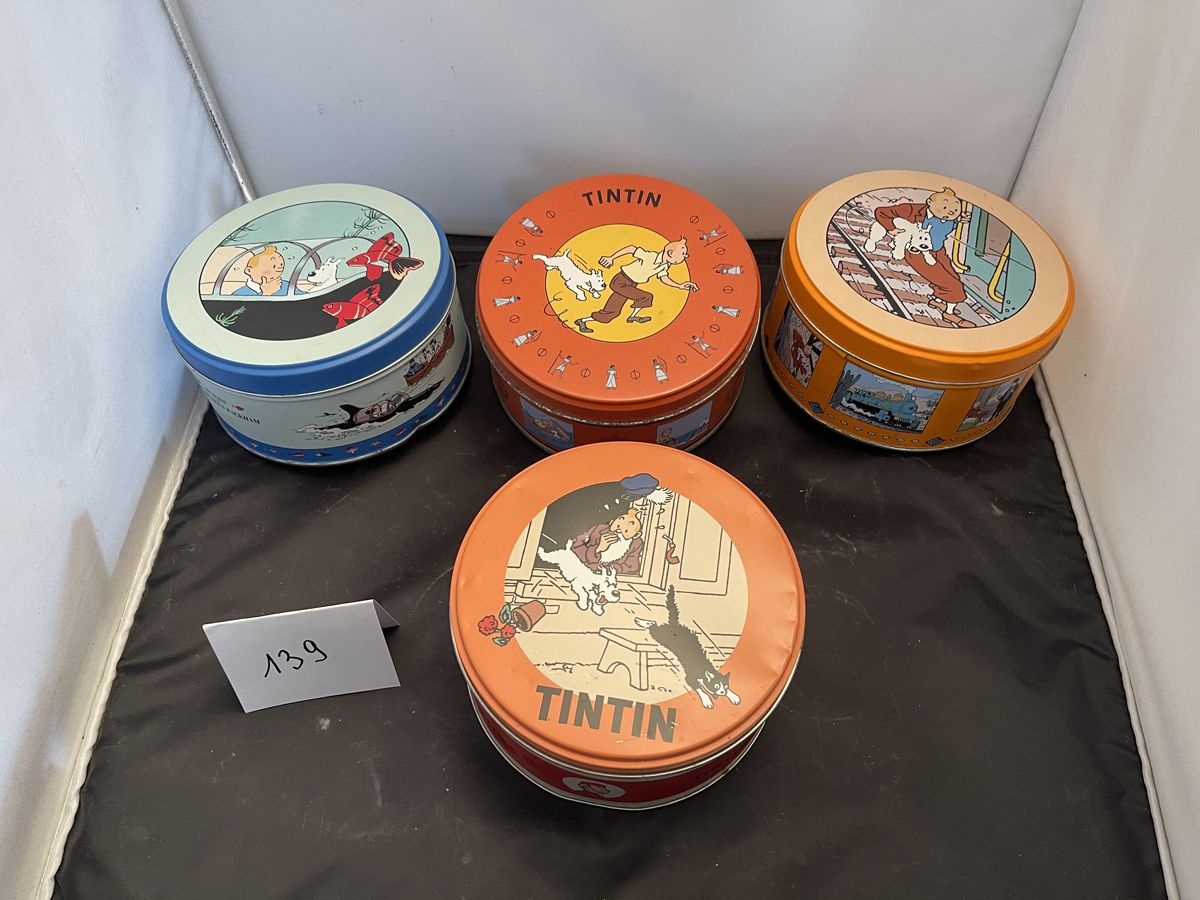 Boite de chocolat Tintin Lot de 4 boites de chocolat Je…