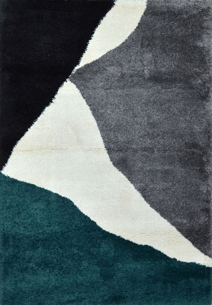 Null 来自20世纪的现代当代地毯。

技术特点: 羊毛天鹅绒，棉质底布。

有象牙色、黑色和鼠灰色的几何装饰。

总体状况良好

尺寸：230 x 160 &hellip;