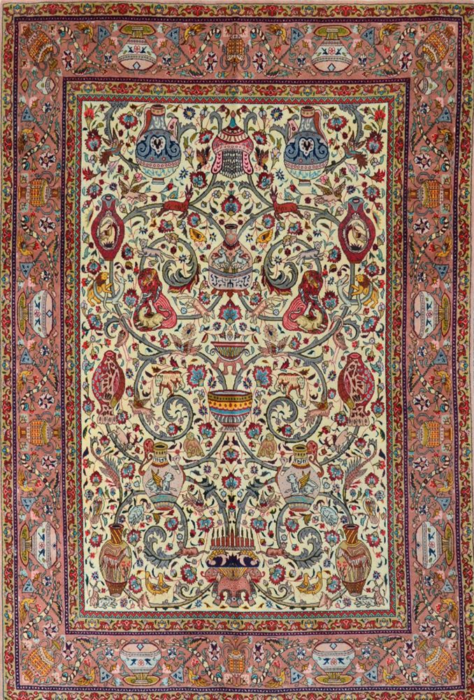 Null Tabriz (Iran) vers 1970. 

Caractéristiques techniques : Velours en laine d&hellip;