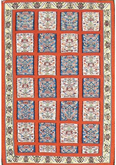 Null 原始和精细的Kilim Senneh

伊朗西北部

约1980年

尺寸130 x 085厘米

技术特点

针线活

挂毯技术

在棉花基础上用羊&hellip;