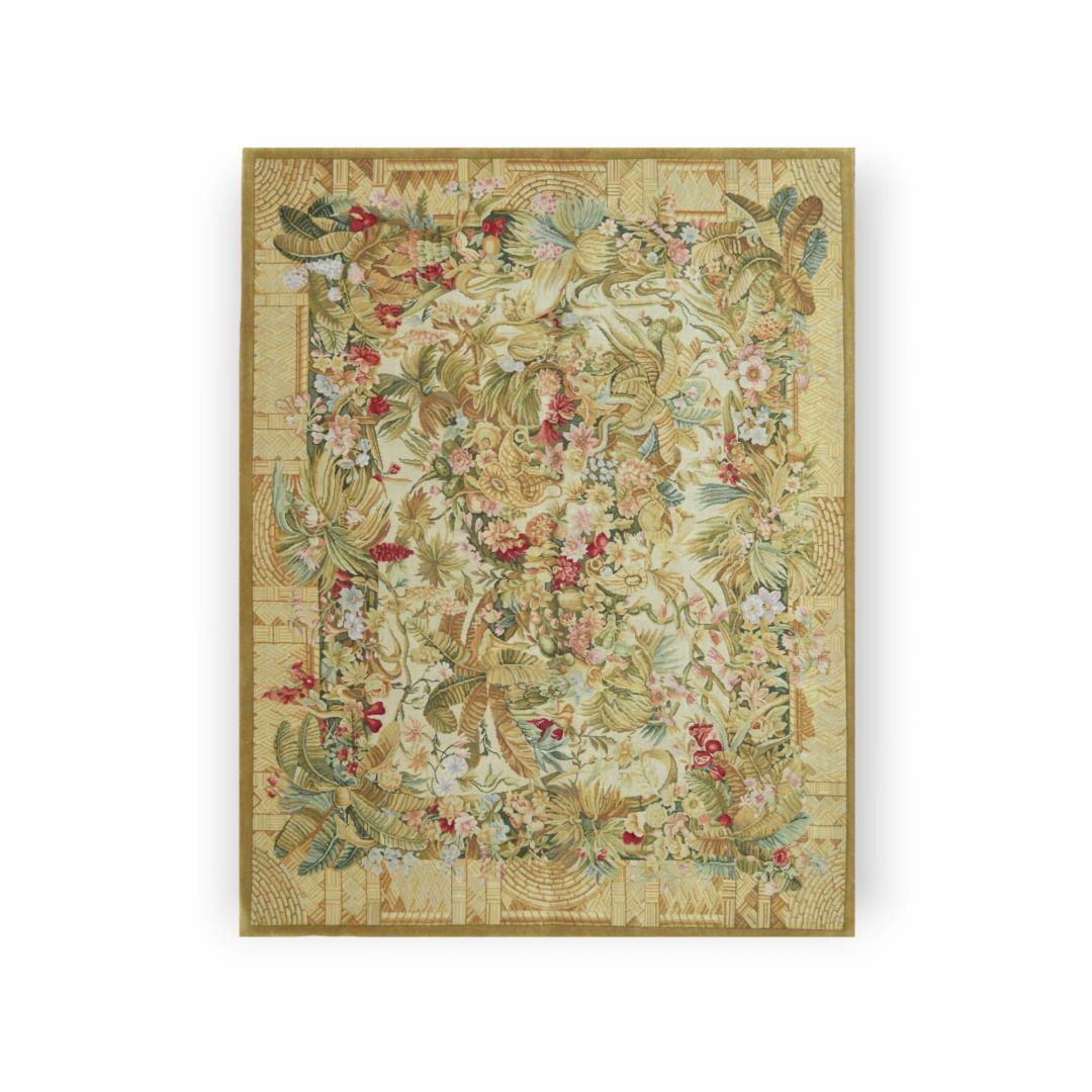 TAPIS - Important et original tapis de style Savonnerie 重要的原创萨翁内里风格地毯 
羊毛天鹅绒，棉质衬&hellip;
