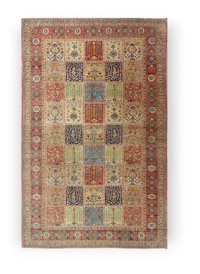 TAPIS - Grand et assez fin Ghoum kork, Iran Großer und ziemlich feiner Ghoum Kor&hellip;