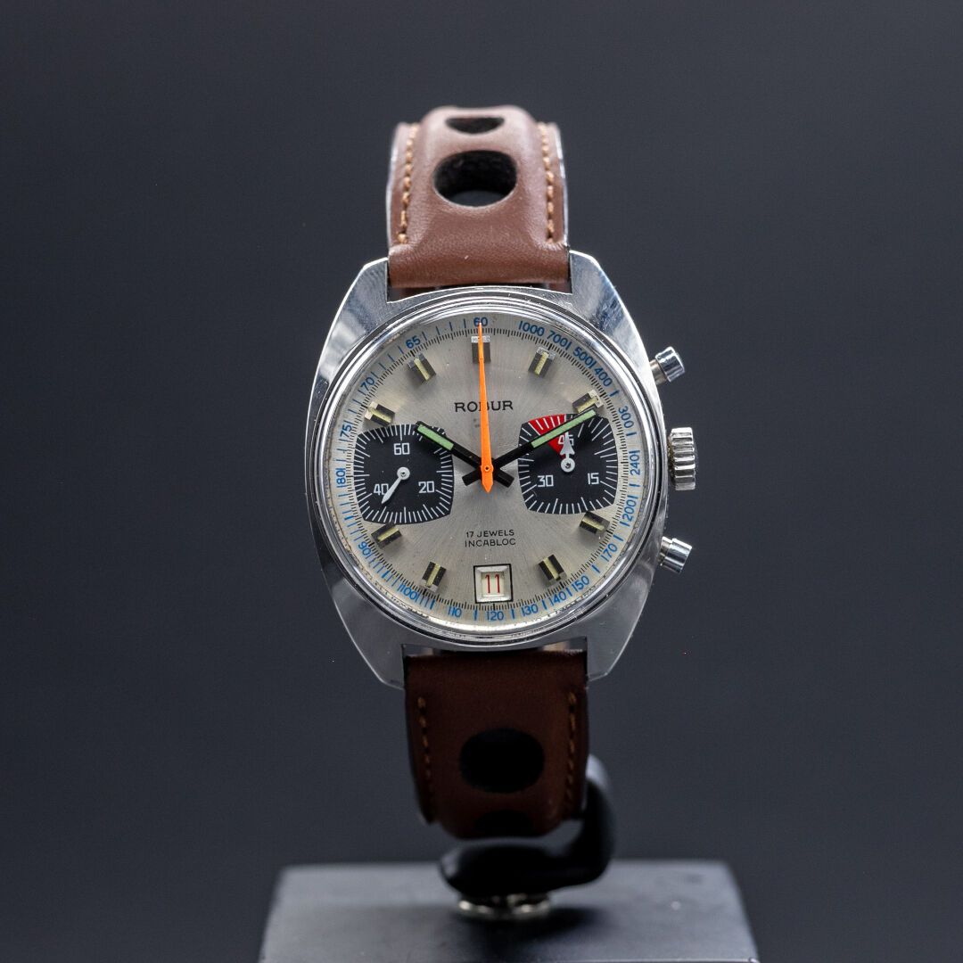 Chronographe Rodur Reloj de pulsera cronógrafo de acero Rodur, caja estanca (35 &hellip;