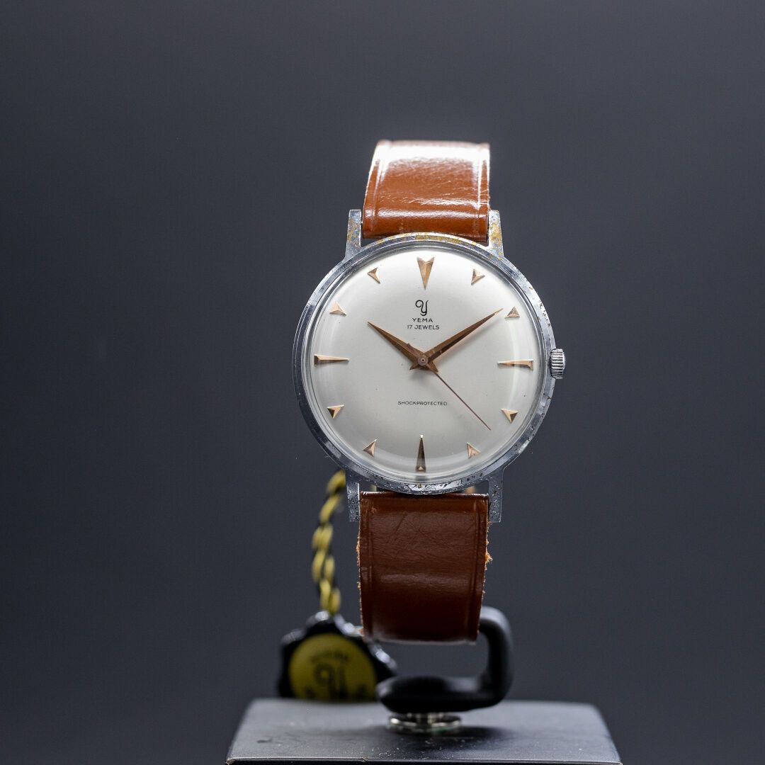 Yema Nuevo stock Reloj de pulsera Yema de acero, caja de 33 mm, esfera blanca co&hellip;