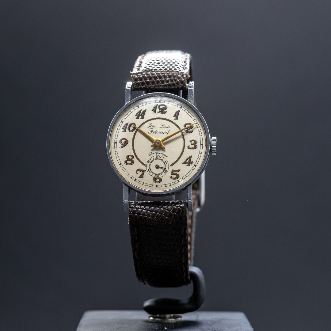 Jean-Louis Fresard Armbanduhr Jean-Louis Fresard aus Stahl, 29mm Gehäuse, cremef&hellip;