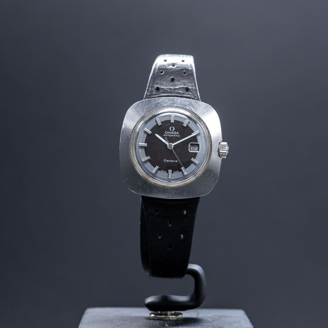 Omega Genève Reloj Omega Ginebra con brazalete de acero, caja abombada tipo Dyna&hellip;