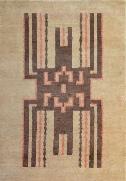 Null Original tapis art deco. Vers 1930. Velours en laine sur fondations en coto&hellip;