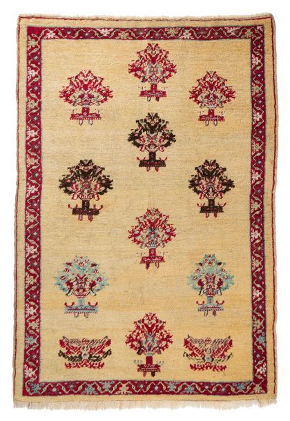 Null Original et curieux tapis KIRSHÉÏR (Asie Mineure), fin du 19e siècle: Douze&hellip;