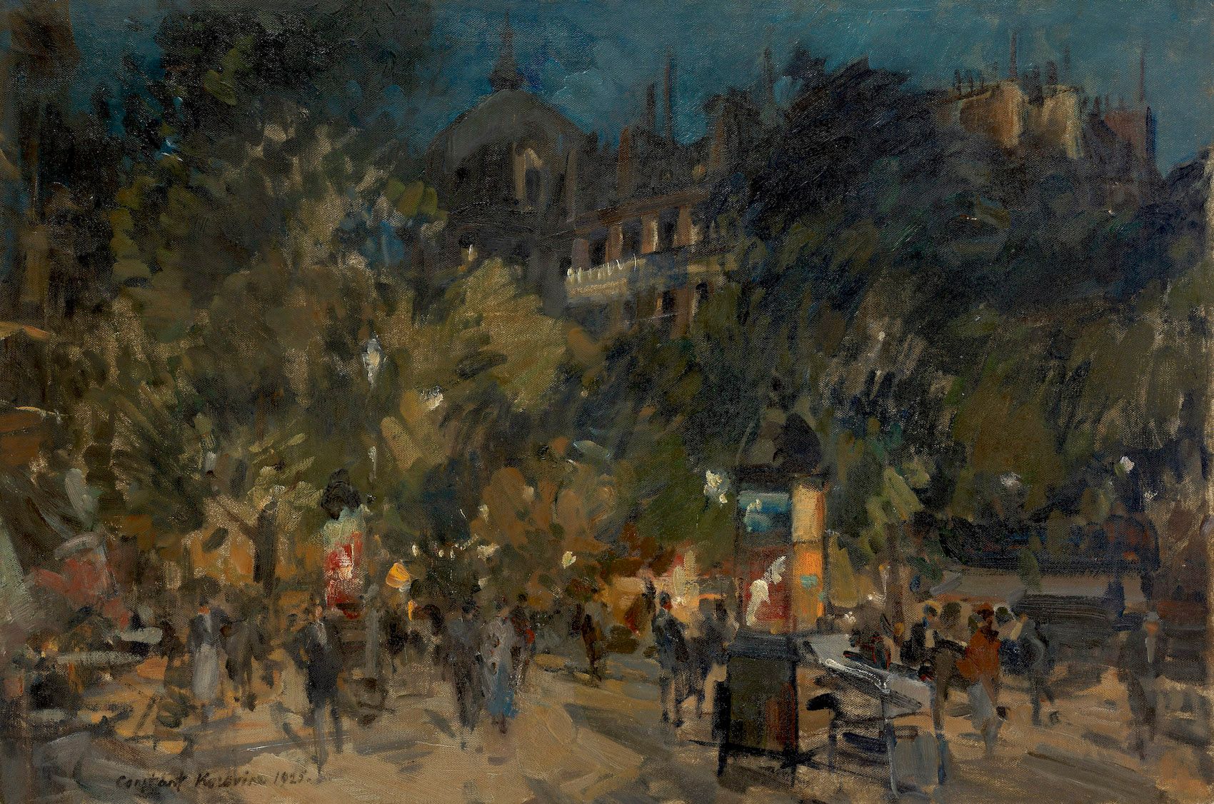 KOROVIN, KONSTANTIN (1861-1939) * Paris la nuit, signé et daté 1925.
Huile sur t&hellip;