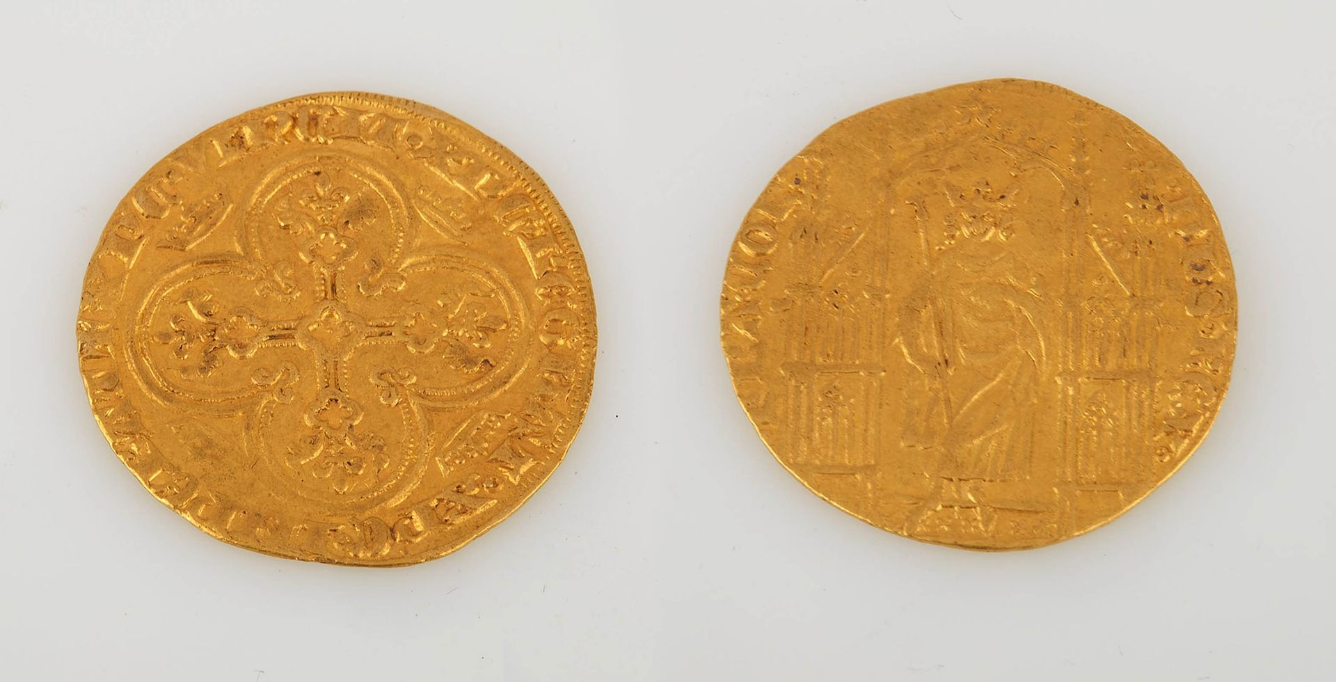 Null FILIPPO VI di Valois 1328-1350. Reale d'oro (2 maggio 1328) (4,17 g). Molto&hellip;