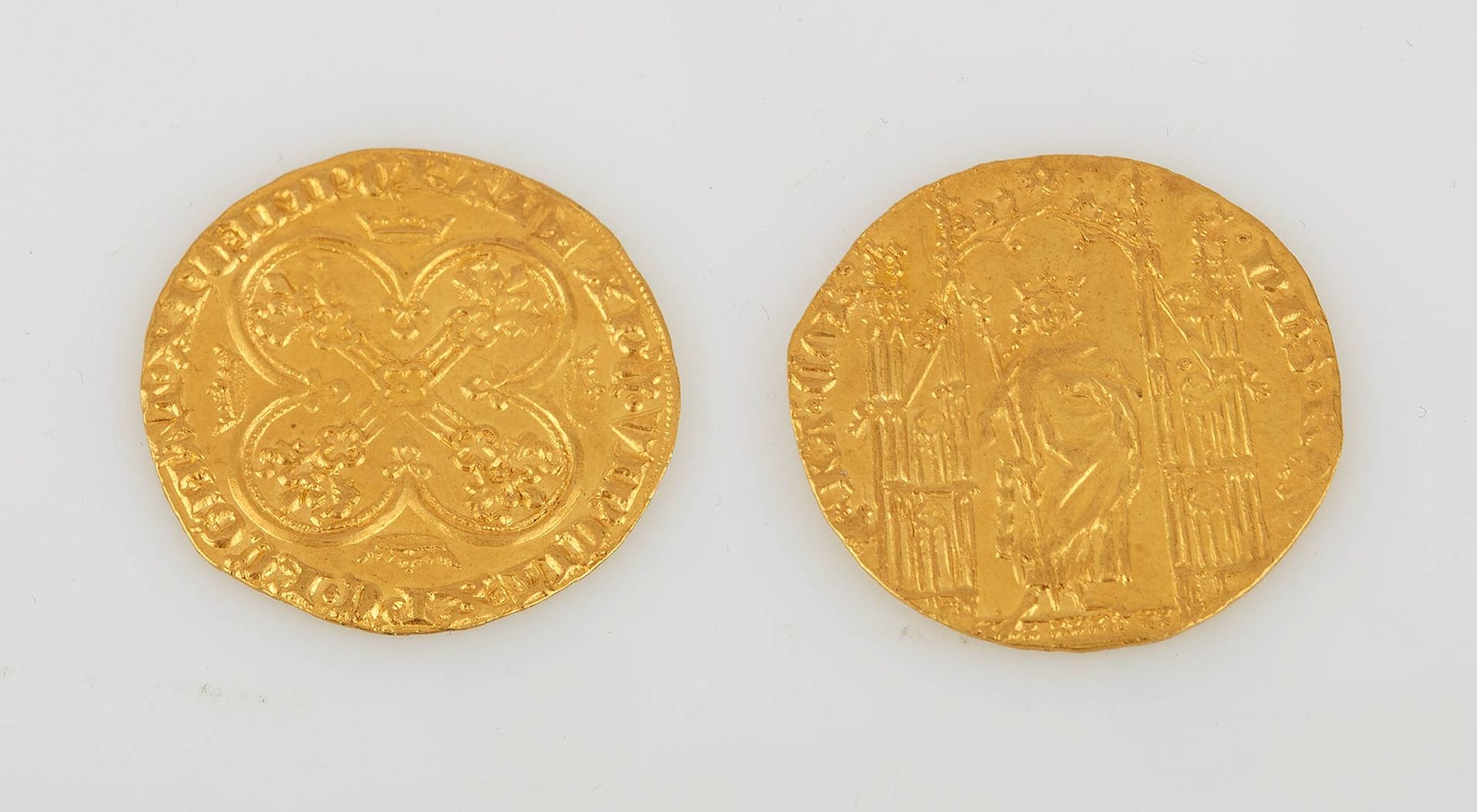 Null PHILIPPE VI de Valois 1328-1350. Royal d'or (2 mai 1328) (4,21 g). Très bea&hellip;