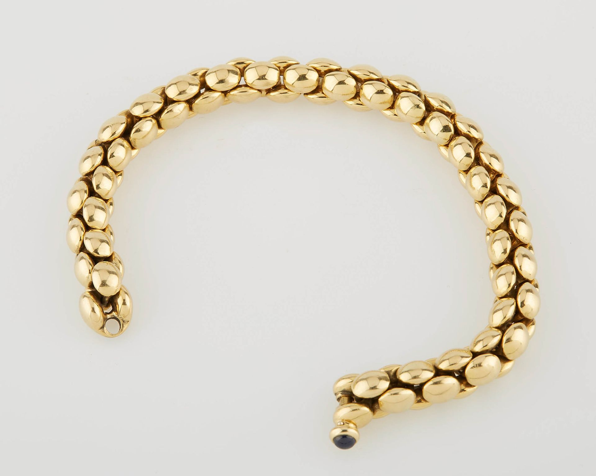 Null Bracelet souple maille articulée en or jaune. Long. : 20,5 cm. Poids : 40,2&hellip;