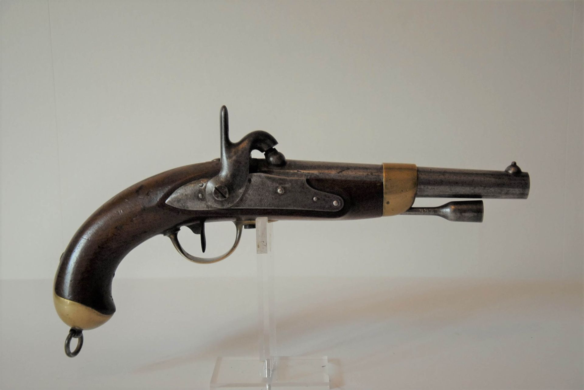 Null Pistolet de cavalerie modèle 1822 T bis. Canon poinçonné et daté: "1836" et&hellip;