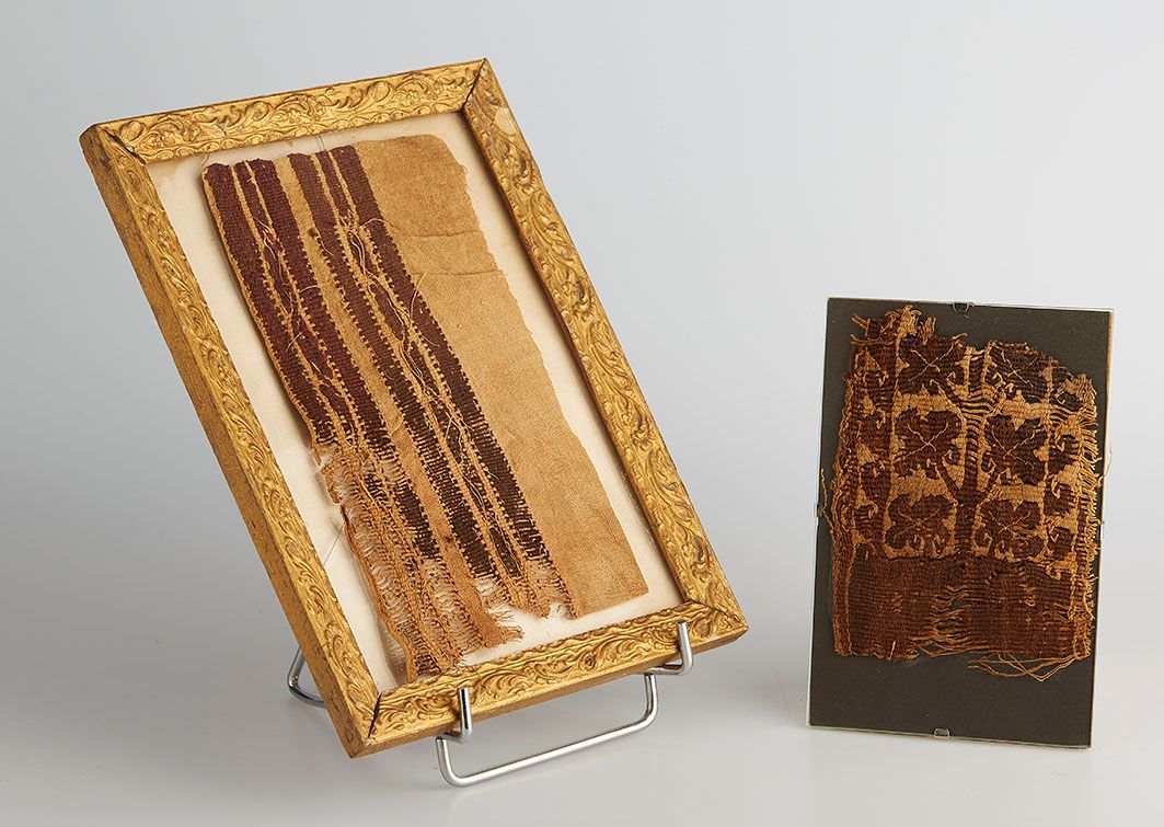 Un ensemble de deux fragments de tissu copte. Egypte, VI à VIIIe siècle après J.&hellip;