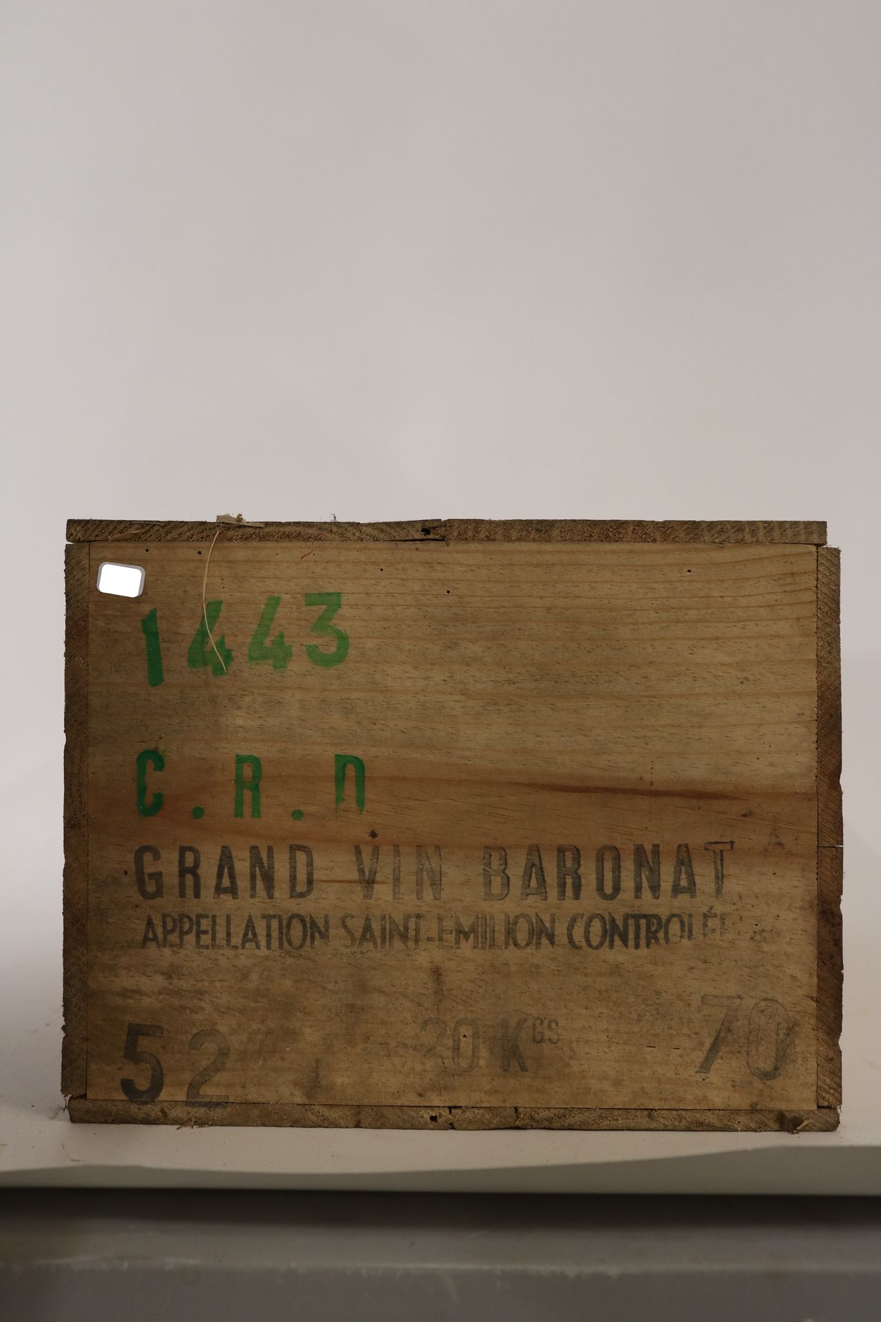 Null 12 Bout. Grand vin - Bordeaux - Grand Baronat - St Emilion - 1970 - CB.