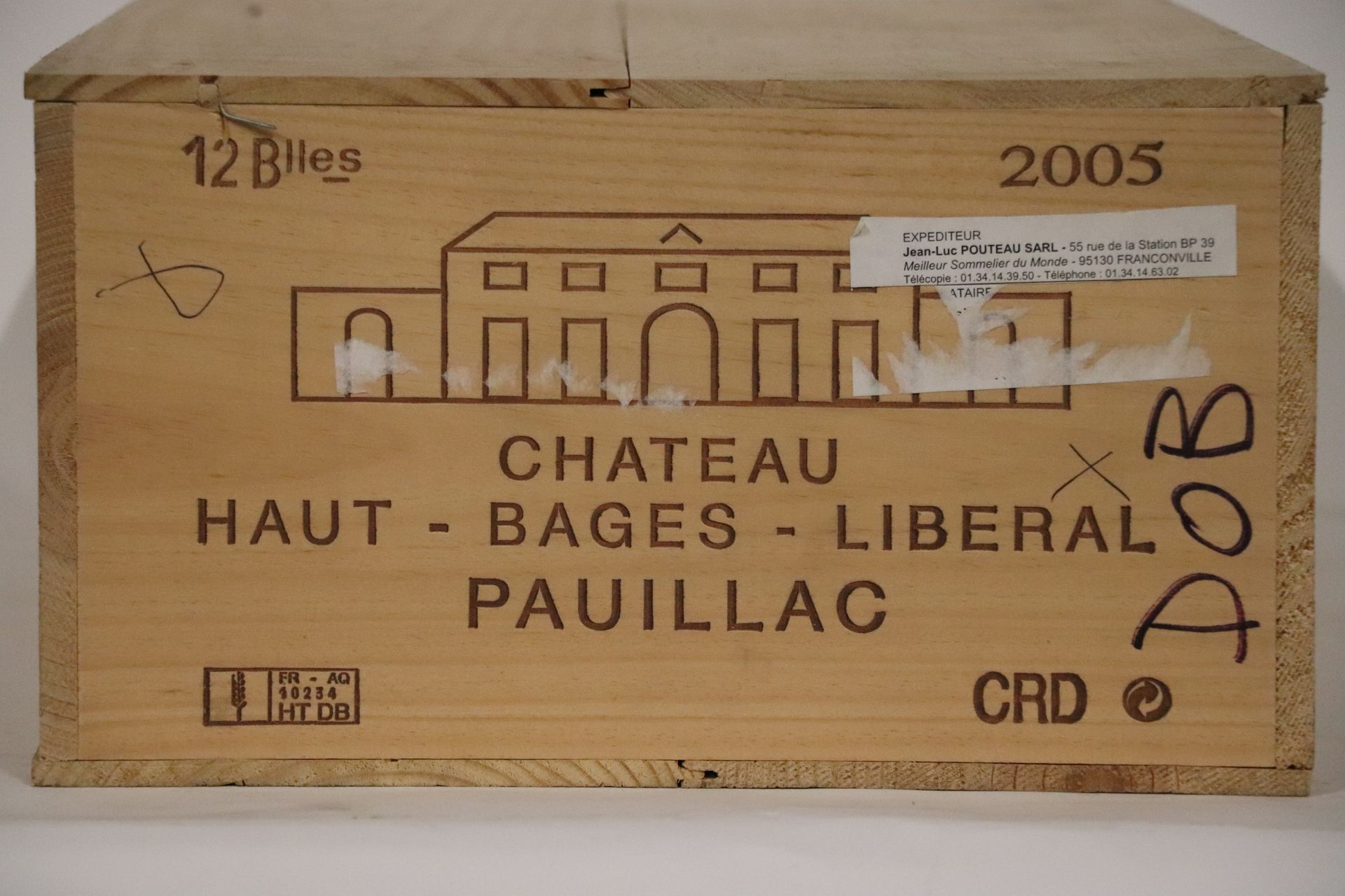 Null 12 Bout. Ch. Haut Bages Liberal - Pauillac - 2005 - CB.