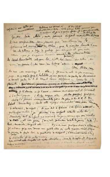 COCTEAU Jean (1889-1963) 
Autograph letter signed "Jean" addressed to Max JACOB.&hellip;