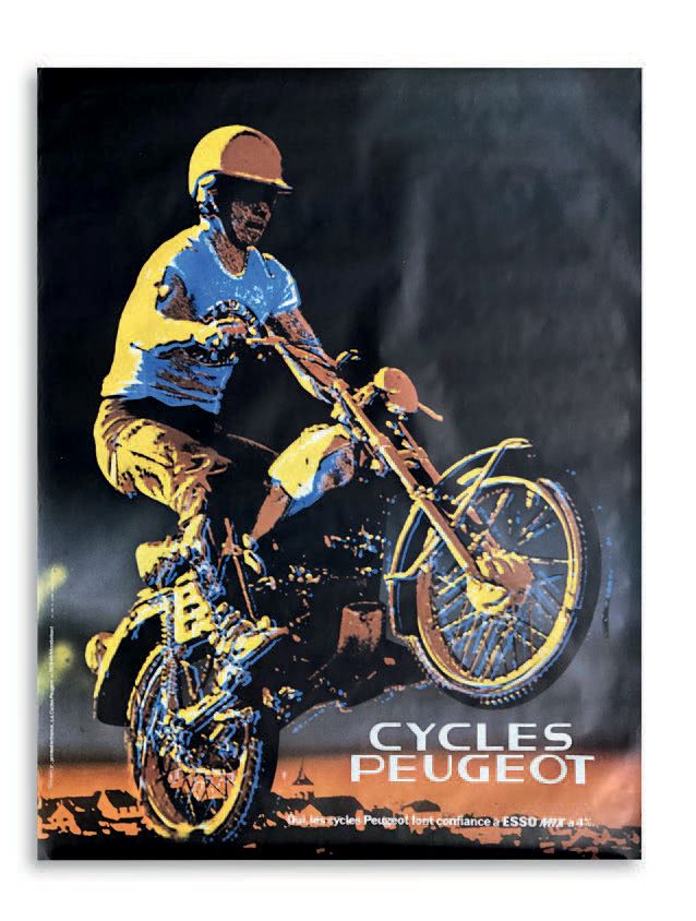 CYCLES PEUGEOT Lot de 3 affiches publicitaires
Bon état général malgré quelques &hellip;