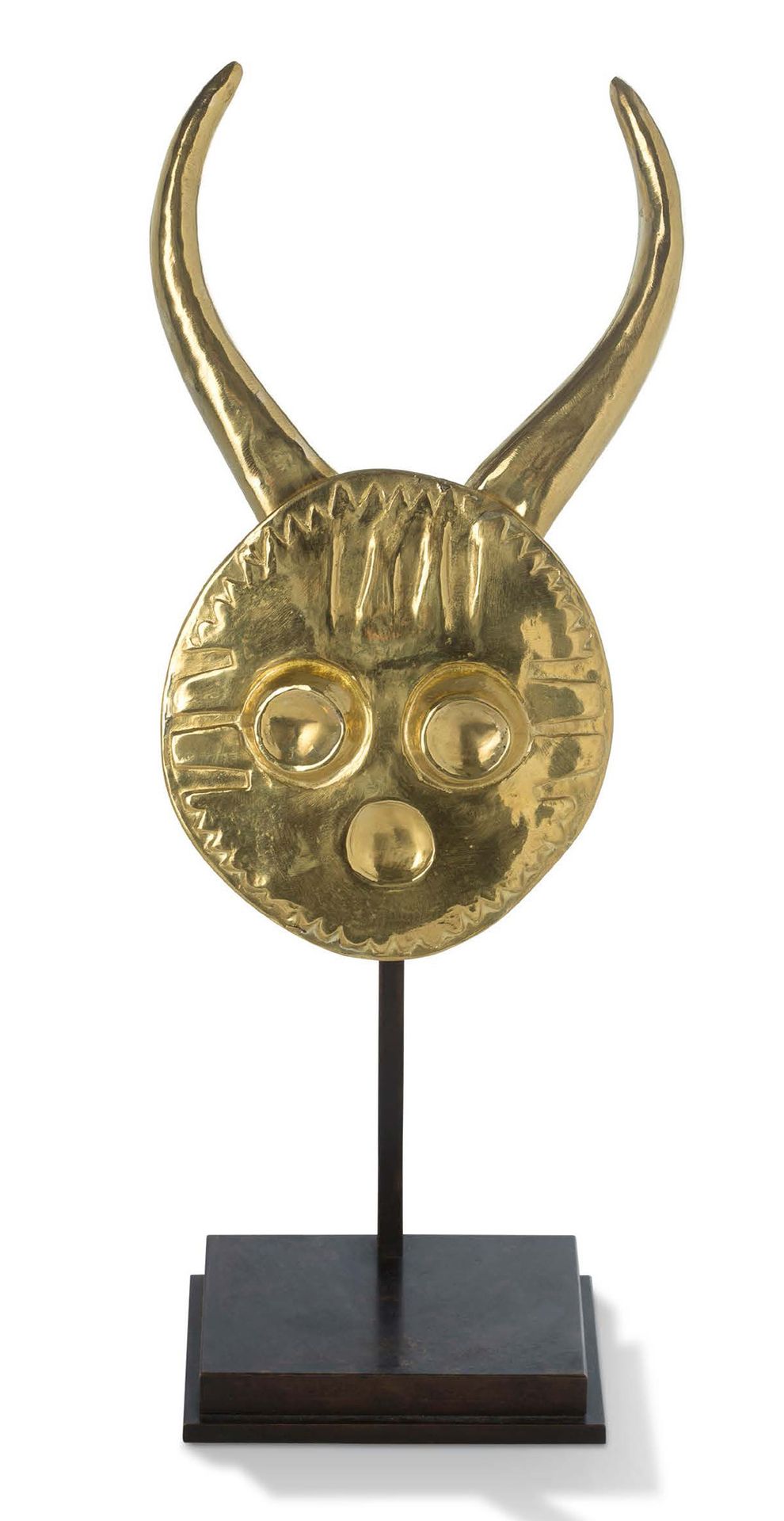 MAX ERNST (1891-1976) 
Cabeza con cuernos

Oro amarillo de 23 quilates (958), pe&hellip;